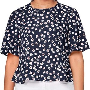 Tommy‎ Jeans Printed Peplum Top